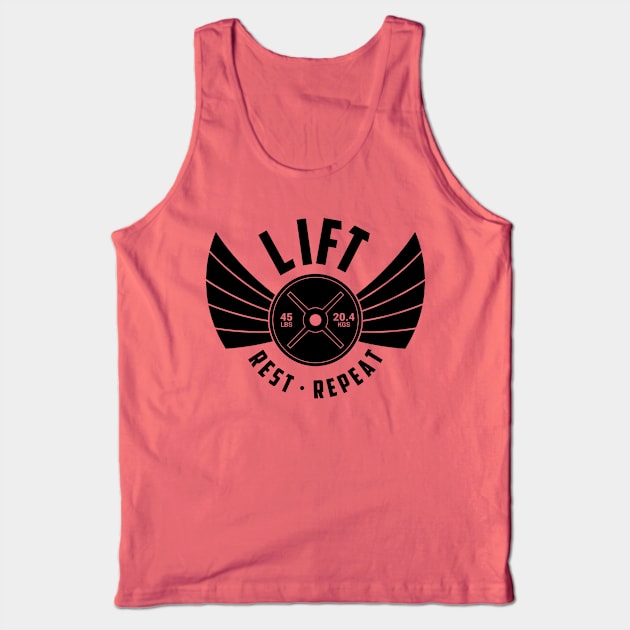 Lift Rest Repeat Tank Top by Markaneu